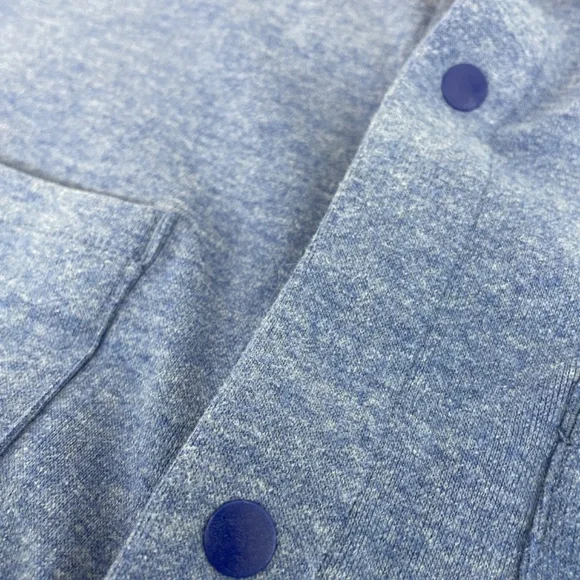 Lululemon Overshirt Collared Snap Long Sleeve Blue Men’s Size Large - Picture 9 of 15